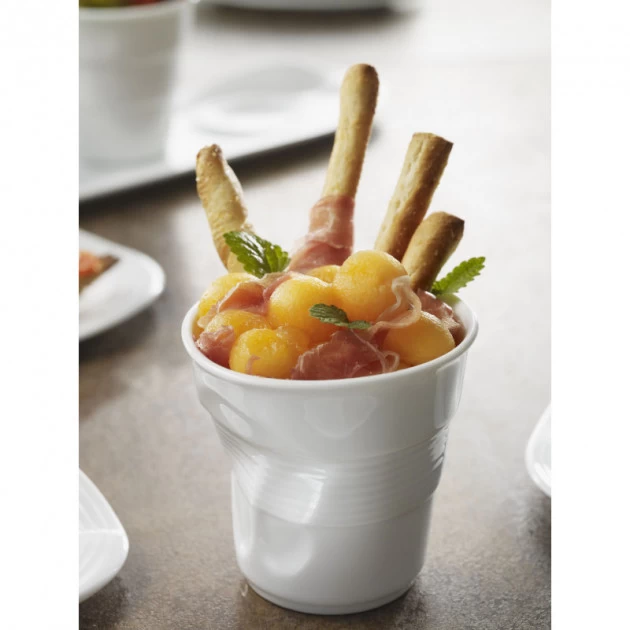 Gobelet Froissé Blanc 33cl Revol 5 Gobelet Froissé Blanc 33cl Revol – Image 3