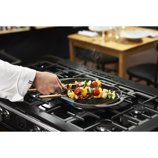 Gril En Fonte Ovale 44 X 20 Cm Noir Mat Chasseur 4 Gril En Fonte Ovale 44 X 20 Cm Noir Mat Chasseur – Image 2