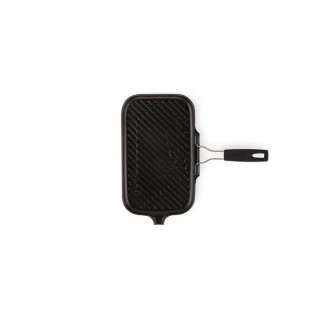 Gril En Fonte Rectangulaire 36 X 20 Cm Avec Manche Repliable Le Creuset 4 Gril En Fonte Rectangulaire 36 X 20 Cm Avec Manche Repliable Le Creuset – Image 2