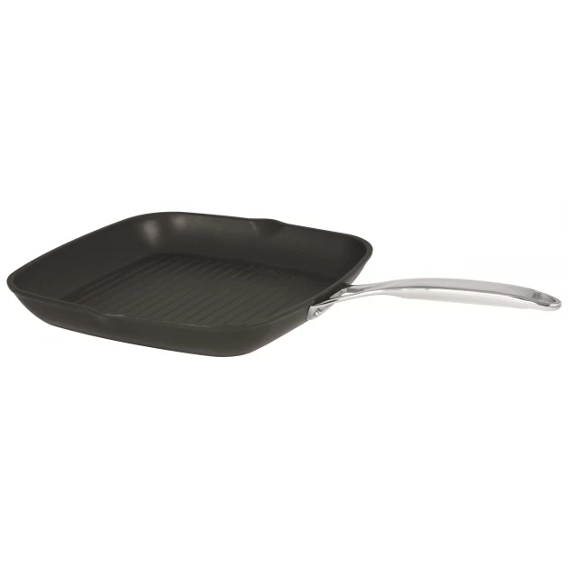 Grill Carré Castel'Pro 28 Cm Poignée Fixe Ultralu Cristel 4 Grill Carré Castel'Pro 28 Cm Poignée Fixe Ultralu Cristel – Image 2