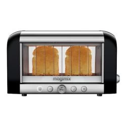 Grille Pain Inox Et Verre VISION Noir Magimix