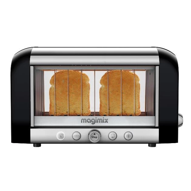 Grille Pain Inox Et Verre VISION Noir Magimix 3 Grille Pain Inox Et Verre VISION Noir Magimix