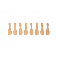 Lot 8 Spatules Raclette Bambou Pebbly