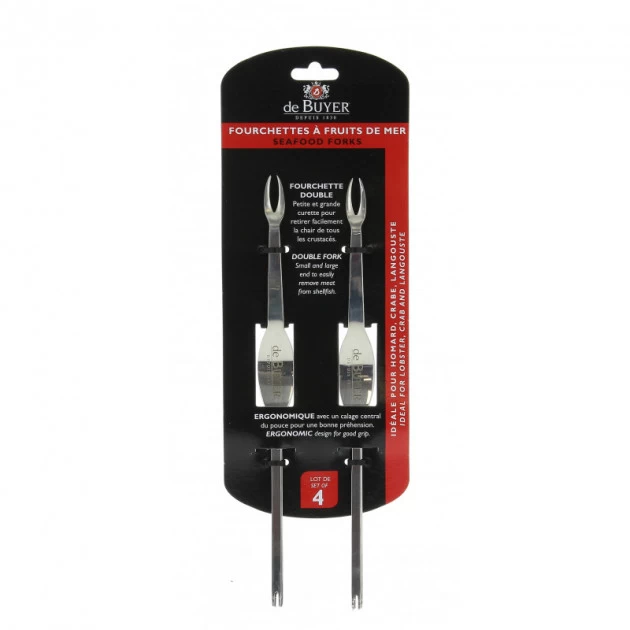 Lot De 4 Fourchettes à Crustacés De Buyer 3 Lot De 4 Fourchettes à Crustacés De Buyer