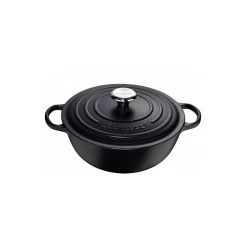 Marmite En Fonte 26 Cm Noir Mat Le Creuset Signature