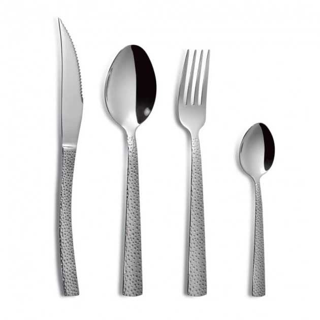 Ménagère 24 Pièces Cheese (martelé) Inox 18% 3 Mm Comas 3 Ménagère 24 Pièces Cheese (martelé) Inox 18% 3 Mm Comas