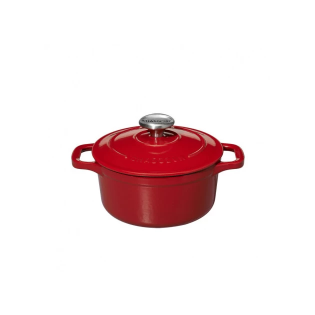 Mini Cocotte En Fonte Ronde 10 Cm Rouge Chasseur 4 Mini Cocotte En Fonte Ronde 10 Cm Rouge Chasseur – Image 2