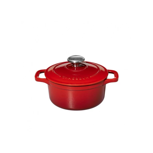 Mini Cocotte En Fonte Ronde 12 Cm Rubis Chasseur 4 Mini Cocotte En Fonte Ronde 12 Cm Rubis Chasseur – Image 2