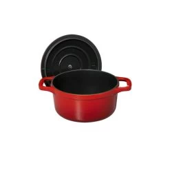 Mini Cocotte En Fonte Ronde 14 Cm Rubis Chasseur -Ustensiles De Cuisine Boutique mini cocotte en fonte ronde 14 cm rubis chasseur 2
