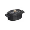 Mini Cocotte Ovale 11 Cm Staub Fonte Noir -Ustensiles De Cuisine Boutique mini cocotte ovale 11 cm staub fonte noir