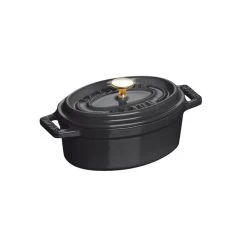 Mini Cocotte Ovale 11 Cm Staub Fonte Noir