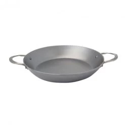 Plat à Paella à 2 Anses Inox 32 Cm Minéral B Element De Buyer