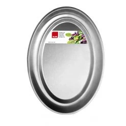 Plat Inox Ovale 25 X 17 Cm Ibili -Ustensiles De Cuisine Boutique plat inox ovale 23 x 15 cm 1