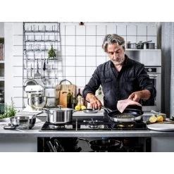 Poêle à Frire Inox 28cm KitchenAid -Ustensiles De Cuisine Boutique poele a frire inox 28cm kitchenaid 2