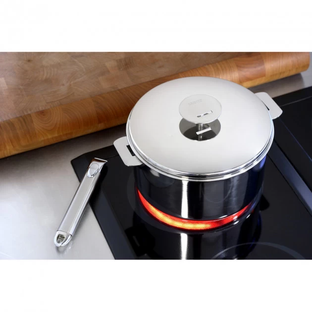 Poêle Casteline Ø 32 Cm Manche Amovible Anti-Adhésive Inox Cristel 6 Poêle Casteline Ø 32 Cm Manche Amovible Anti-Adhésive Inox Cristel – Image 4