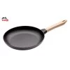 Poêle En Fonte Noir 28 Cm Manche Bois Staub