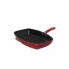 Poêle-gril En Fonte Rectangulaire 28 X 24 Cm Rouge Chasseur -Ustensiles De Cuisine Boutique poele gril en fonte rectangulaire 28 x 24 cm rouge chasseur