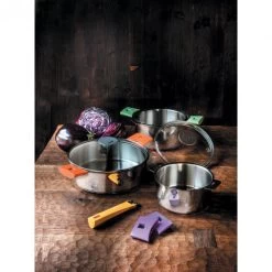 Poêle Mutine Ø 22 Cm Manche Amovible Anti-Adhésive Inox Cristel -Ustensiles De Cuisine Boutique poele mutine o 22 cm manche amovible anti adhesive inox cristel 3