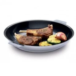 Poêle Mutine Ovale Ø 35 Cm Manche Amovible Anti-Adhésive Inox Cristel -Ustensiles De Cuisine Boutique poele mutine ovale o 35 cm manche amovible anti adhesive inox cristel 3