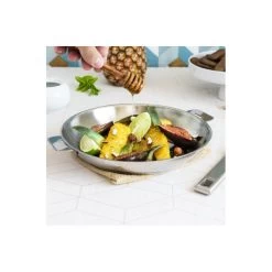 Poêle Ø 22 Cm Strate Amovible Inox Cristel -Ustensiles De Cuisine Boutique poele o 22 cm strate amovible inox cristel 2