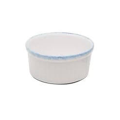 Ramequin 8,5 Cm Porcelaine Blanche Granitée