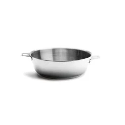 Sauteuse Bombée Tout Inox Sans Queue Ø 24 Cm Twisty De Buyer