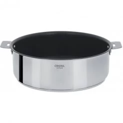 Sauteuse Casteline Ø 24 Cm Manche Amovible Anti-Adhésive Inox Cristel