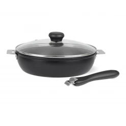 Sauteuse Cookway 24 Cm Exceliss+ Poignée Amovible Et Couvercle Cristel