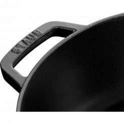 Sauteuse En Fonte Chistera 24 Cm Noir Staub -Ustensiles De Cuisine Boutique sauteuse en fonte chistera 24 cm noir staub 2