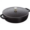Sauteuse En Fonte Chistera 28 Cm Noir Staub -Ustensiles De Cuisine Boutique sauteuse en fonte chistera 28 cm noir staub