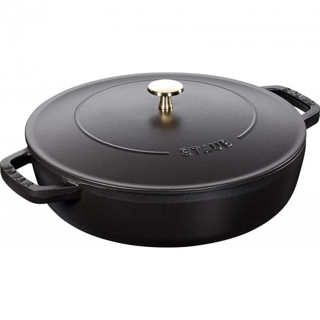Sauteuse En Fonte Chistera 28 Cm Noir Staub 3 Sauteuse En Fonte Chistera 28 Cm Noir Staub