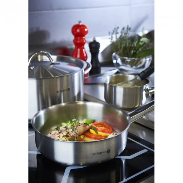 Sauteuse Inox Bord Droit Ø28cm Prim’Appety De Buyer 5 Sauteuse Inox Bord Droit Ø28cm Prim’Appety De Buyer – Image 3