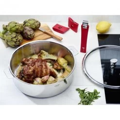 Sauteuse Mutine Ø 20 Cm Manche Amovible Inox Cristel -Ustensiles De Cuisine Boutique sauteuse mutine o 20 cm manche amovible inox cristel 3