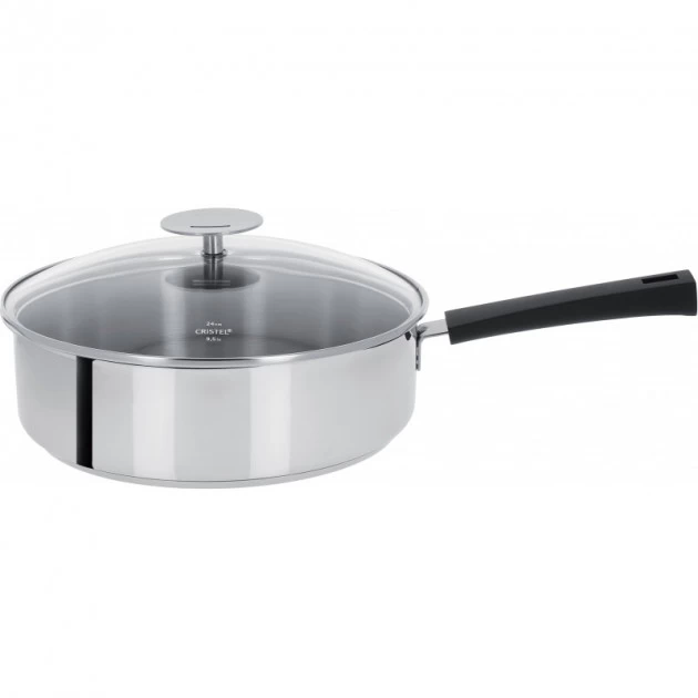 Sauteuse Mutine Ø 24 Cm Manche Fixe Inox Cristel 3 Sauteuse Mutine Ø 24 Cm Manche Fixe Inox Cristel