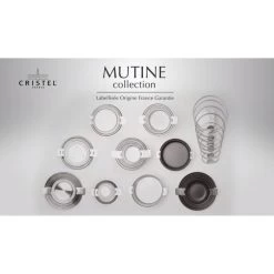 Sauteuse Mutine Ø 28 Cm Manche Amovible Inox Cristel -Ustensiles De Cuisine Boutique sauteuse mutine o 28 cm manche amovible inox cristel 2