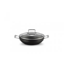 Sauteuse Provençale 24 Cm Anti-Adhérente Avec Couvercle Les Forgées Le Creuset