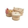 Seille En Bois Ovale Avec Couvercle L.25cm -Ustensiles De Cuisine Boutique seille en bois ovale avec couvercle l25cm