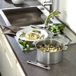 Série De 3 Casseroles Strate Amovible Inox Cristel -Ustensiles De Cuisine Boutique serie de 3 casseroles strate amovible inox cristel 2