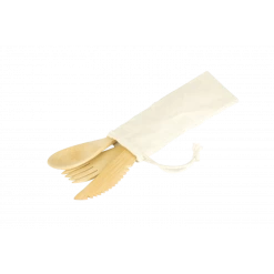 Set 3 Couverts En Bambou Pebbly