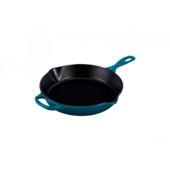 Skillet Rond Profond 26cm En Fonte Deep Teal Le Creuset