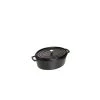 STAUB Cocotte Fonte Ovale 15 Cm Noir Mat 0,6 L