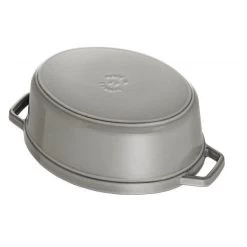STAUB Cocotte Fonte Ovale 17 Cm Gris Graphite 1 L -Ustensiles De Cuisine Boutique staub cocotte fonte ovale 17 cm gris graphite 1 l 2