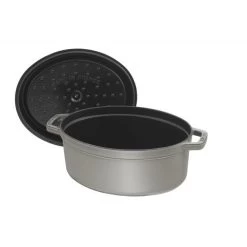 STAUB Cocotte Fonte Ovale 17 Cm Gris Graphite 1 L -Ustensiles De Cuisine Boutique staub cocotte fonte ovale 17 cm gris graphite 1 l 3
