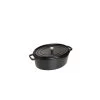 STAUB Cocotte Fonte Ovale 23 Cm Noir Mat 2,35 L -Ustensiles De Cuisine Boutique staub cocotte fonte ovale 23 cm noir mat 235 l