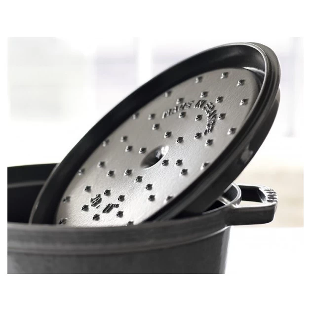 STAUB Cocotte Fonte Ovale 27 Cm Gris Graphite 3,2 L 5 STAUB Cocotte Fonte Ovale 27 Cm Gris Graphite 3,2 L – Image 3
