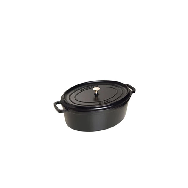 STAUB Cocotte Fonte Ovale 27 Cm Noir Mat 3,2 L 3 STAUB Cocotte Fonte Ovale 27 Cm Noir Mat 3,2 L