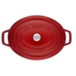 STAUB Cocotte Fonte Ovale 27 Cm Rouge Cerise 3,2 L -Ustensiles De Cuisine Boutique staub cocotte fonte ovale 27 cm rouge cerise 32 l 2