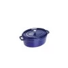 STAUB Cocotte Fonte Ovale 29 Cm Bleu Intense Majolique 4,2 L