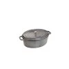 STAUB Cocotte Fonte Ovale 29 Cm Gris Graphite 4,2 L