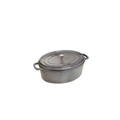 STAUB Cocotte Fonte Ovale 29 Cm Gris Graphite 4,2 L